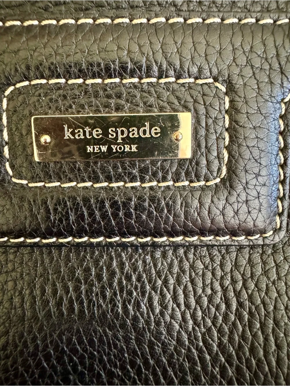 Kate Spade Vintage Blakely Andover Black Leather Tote Bag
